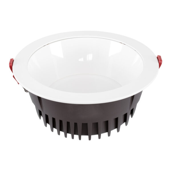 GloboStar® 60195 Χωνευτό LED Panel Downlight Φ22cm 42W 5040lm 60° AC 220-240V IP20 Φ22 x Υ9.5cm Φυσικό Λευκό 4500K – OSRAM LED CHIP TECHNOLOGY – 5 Years Warranty