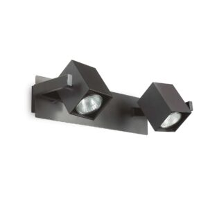 IDEAL LUX Επιτοίχιο Φωτιστικό MOUSE 2xGU10 Μαύρου Χρώματος – 156705