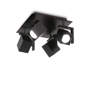 IDEAL LUX Φωτιστικό Οροφής MOUSE 4xGU10 Μαύρου Χρώματος – 156712