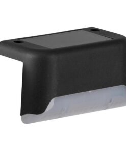 ΑΠΛΙΚΑ ΜΑΥΡΗ ΓΩΝΙΑΚΗ ΜΕ ΗΛΙΑΚΟ PANEL 80x44x45mm 3000Κ EUROLAMP – 145-20815