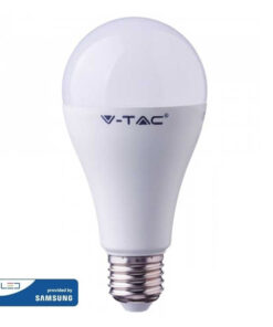LED Λάμπα E27 A65 15W V-TAC PRO Samsung Chip 200° 1250lm Ψυχρό Λευκό 6400K – 161