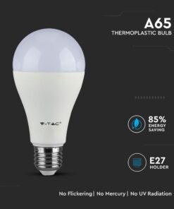LED Λάμπα E27 A65 15W V-TAC PRO Samsung Chip 200° 1250lm Φυσικό Λευκό 4000K – 160