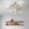 IDEAL LUX Φωτιστικό Οροφής MULTIFLEX 8xE14 Πολύχρωμο – 159010