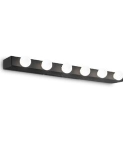 IDEAL LUX Απλίκα Τοίχου PRIVE 6xE14 Μαύρου Χρώματος – 159508