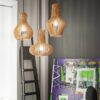 IDEAL LUX Κρεμαστό Φωτιστικό CITRUS-1 1xE27 Χρώματος Ξύλου – 159843