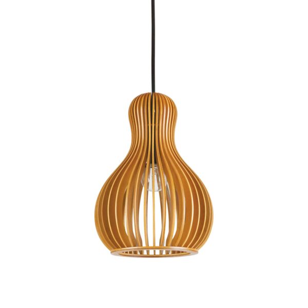 IDEAL LUX Κρεμαστό Φωτιστικό CITRUS-3 1xE27 Χρώματος Ξύλου - 159867