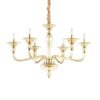 IDEAL LUX Κρεμαστό Φωτιστικό DANIELI 6xE14 Χρυσού Χρώματος – 159942