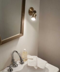 IDEAL LUX Απλίκα Τοίχου BARBER 1xGU10 Χρυσού Χρώματος – 159997
