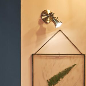 IDEAL LUX Απλίκα Τοίχου BARBER 1xGU10 Χρυσού Χρώματος – 159997