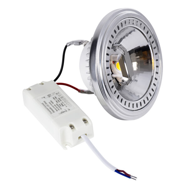 GloboStar® DARKO 60381 Σποτ LED Indirect Anti-Glare AR111 14W 1694lm 40° AC 220-240V IP20 Φ11.1 x Υ6.6cm Ψυχρό Λευκό 6000K Dimmable - Bridgelux High Lumen COB Gen2 - TÜV Certified Driver - 5 Years Warranty