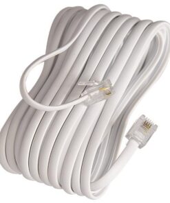 ΠΡΟΕΚΤΑΣΗ ΤΗΛΕΦΩΝΟΥ A.T. ΛΕΥΚΗ 5m 6P4C Rj11 EUROLAMP 147-10063