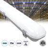 GloboStar® 60176 LED Γραμμικό Βιομηχανικό Φωτιστικό Tri-Proof 150cm 72W 8449lm 120° AC 220-240V Αδιάβροχο IP65 Μ150 x Π10,5x Υ8cm Ψυχρό Λευκό 6000K – 3 Χρόνια Εγγύηση