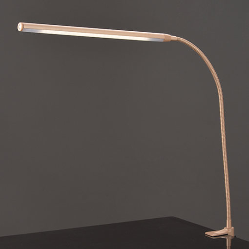ACA DECOR  Φωτιστικό Γραφείου LED Αφής 5W με Σπιραλ & Σφιγκτήρα Χρυσό Φυσικό Λευκό 4000K Dimmable – 16055LEDGOC