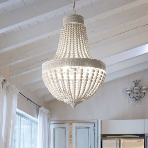 IDEAL LUX Κρεμαστό Φωτιστικό MONET 5xE14 Λευκού Χρώματος – 162737