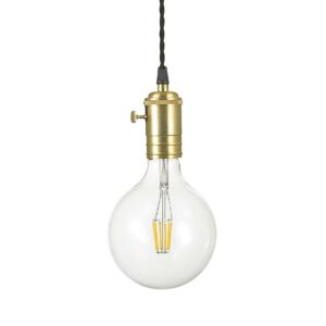 IDEAL LUX Κρεμαστό Φωτιστικό DOC 1xE27 Χρυσού Χρώματος – 163154