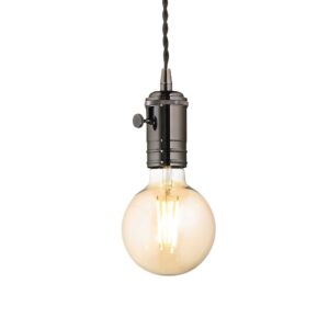IDEAL LUX Κρεμαστό Φωτιστικό DOC 1xE27 Μαύρου Χρώματος – 163161