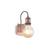 IDEAL LUX  Απλίκα Τοίχου FRIDA 1xE27 Χάλκινου Χρώματος – 163338