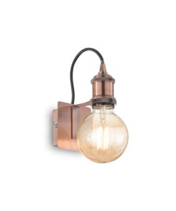 IDEAL LUX  Απλίκα Τοίχου FRIDA 1xE27 Χάλκινου Χρώματος – 163338