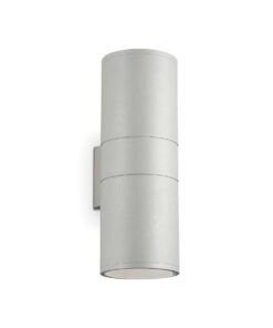 IDEAL LUX Επιτοίχιο Φωτιστικό GUN 2xE27 IP54 Γκρι Χρώματος – 163604