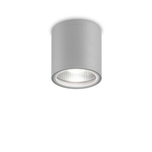 IDEAL LUX Φωτιστικό Σποτ Οροφής Βεράντας GUN 1xGU10 IP44 Γκρι Χρώματος – 163642