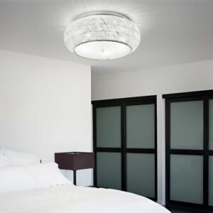 IDEAL LUX Φωτιστικό Οροφής PASHA 10xE14 Χρωμίου – 100746