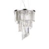 IDEAL LUX Κρεμαστό Φωτιστικό Οροφής CARLTON 12xE14 Χρώματος Χρωμίου – 166247