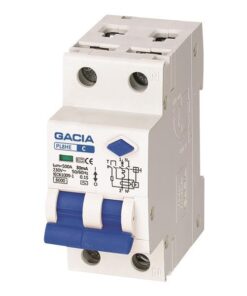 ΡΕΛΕ RCBO ΔΙΠΟΛΙΚΟ 40A 6KA 30mA 1+N GACIA TYPE B EUROLAMP – 500-43546