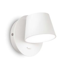 IDEAL LUX Απλίκα Τοίχου GIM LED 6W 3000K Λευκού Χρώματος – 167152
