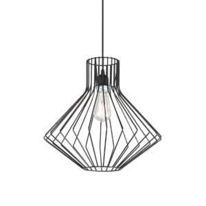 IDEAL LUX Κρεμαστό Φωτιστικό AMPOLLA-4 1xE27 Μαύρου Χρώματος – 167497