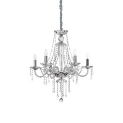 IDEAL LUX Κρεμαστό Φωτιστικό AMADEUS 6xE14 Κρυστάλλινο – 168753