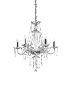 IDEAL LUX Κρεμαστό Φωτιστικό AMADEUS 6xE14 Κρυστάλλινο – 168753