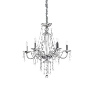 IDEAL LUX Κρεμαστό Φωτιστικό AMADEUS 6xE14 Κρυστάλλινο – 168753