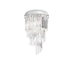 IDEAL LUX Φωτιστικό Οροφής CARLTON 8xE14 Χρωμίου – 168920