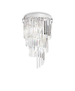 IDEAL LUX Φωτιστικό Οροφής CARLTON 8xE14 Χρωμίου – 168920