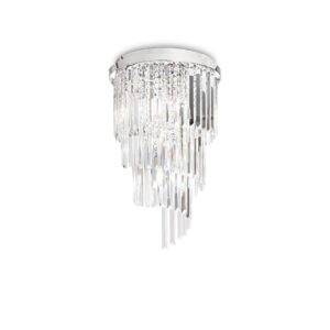 IDEAL LUX Φωτιστικό Οροφής CARLTON 8xE14 Χρωμίου – 168920