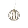 IDEAL LUX Κρεμαστό Φωτιστικό RONDO 1xE27 Χρυσού Χρώματος – 168951