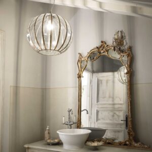 IDEAL LUX Κρεμαστό Φωτιστικό RONDO 1xE27 Χρυσού Χρώματος – 168968