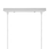 DIY Ροζέτα Φωτιστικού Λευκή Ορθογώνια 300x50mm με 2 Τρύπες GloboStar 90821