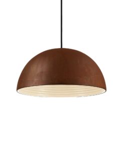 IDEAL LUX Κρεμαστό Φωτιστικό FOLK 1xE27 Καφέ Χρώματος – 174211