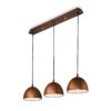 IDEAL LUX Κρεμαστό Φωτιστικό FOLK 3xE27 Corten  – 174235