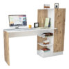 Kary pakoworld desk with shelf unit color white-oak 152,5x40x120cm 176-000020