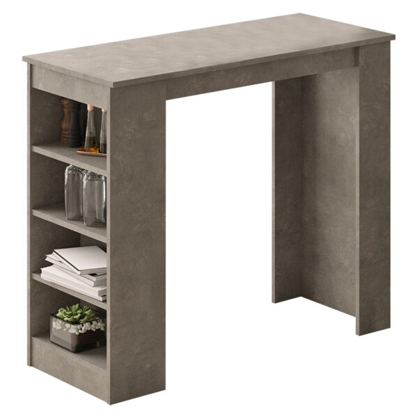 Table Bar Riff pakoworld athracite antique 120×51.5×101.5cm 176-000053