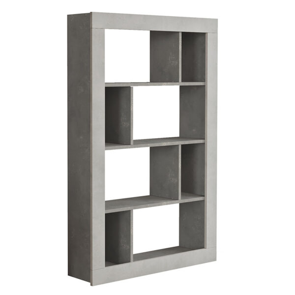 Caring pakoworld bookcase color antique anthracite-grey antique94.5x27x145.5cm 176-000114