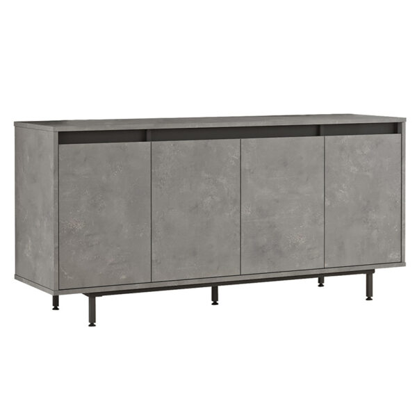 Sideboard Jethro pakoworld antique anthracite-wenge160x44.5x75.5cm 176-000122