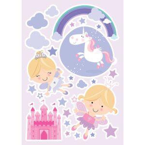Happy Fairies αυτοκόλλητα τοίχου L Ango – 18106