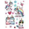 Colorful Unicorns αυτοκόλλητα τοίχου L Ango – 18116