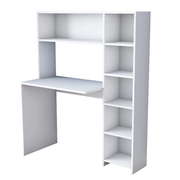 Work desk-shelf unit Janson pakoworld white 113x40x142cm 182-000033