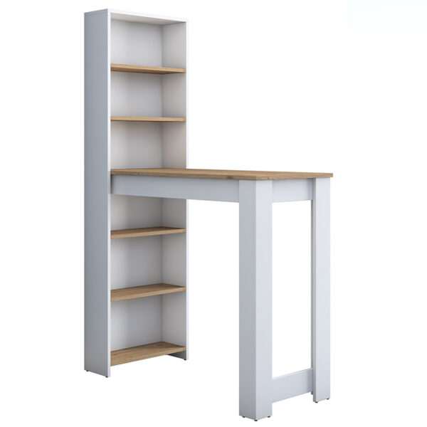 Table Bar Pawl pakoworld white-walnut 120x50x181.8cm 182-000062