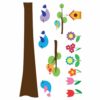 Tree With Flowers αυτοκόλλητα τοίχου XL Ango – 18303