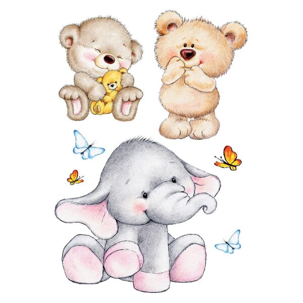Cute Animals αυτοκόλλητα τοίχου XL Ango – 18304